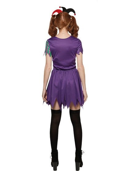Rubies Harlequin Jester Kostüm für Damen – Kleid – Detailansicht