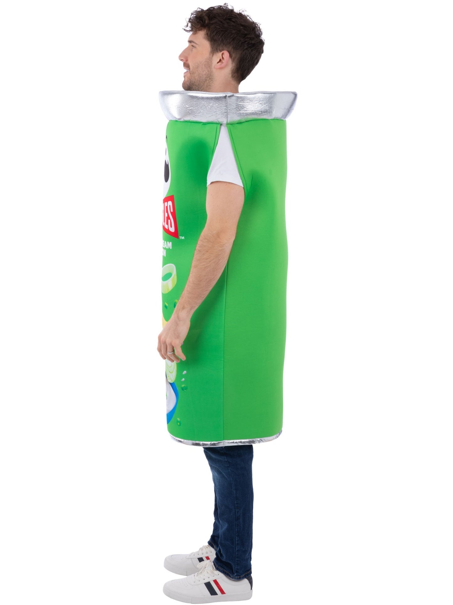 Smiffys Pringles Sour Cream & Onion Dosenkostüm für Erwachsene – Seitenansicht