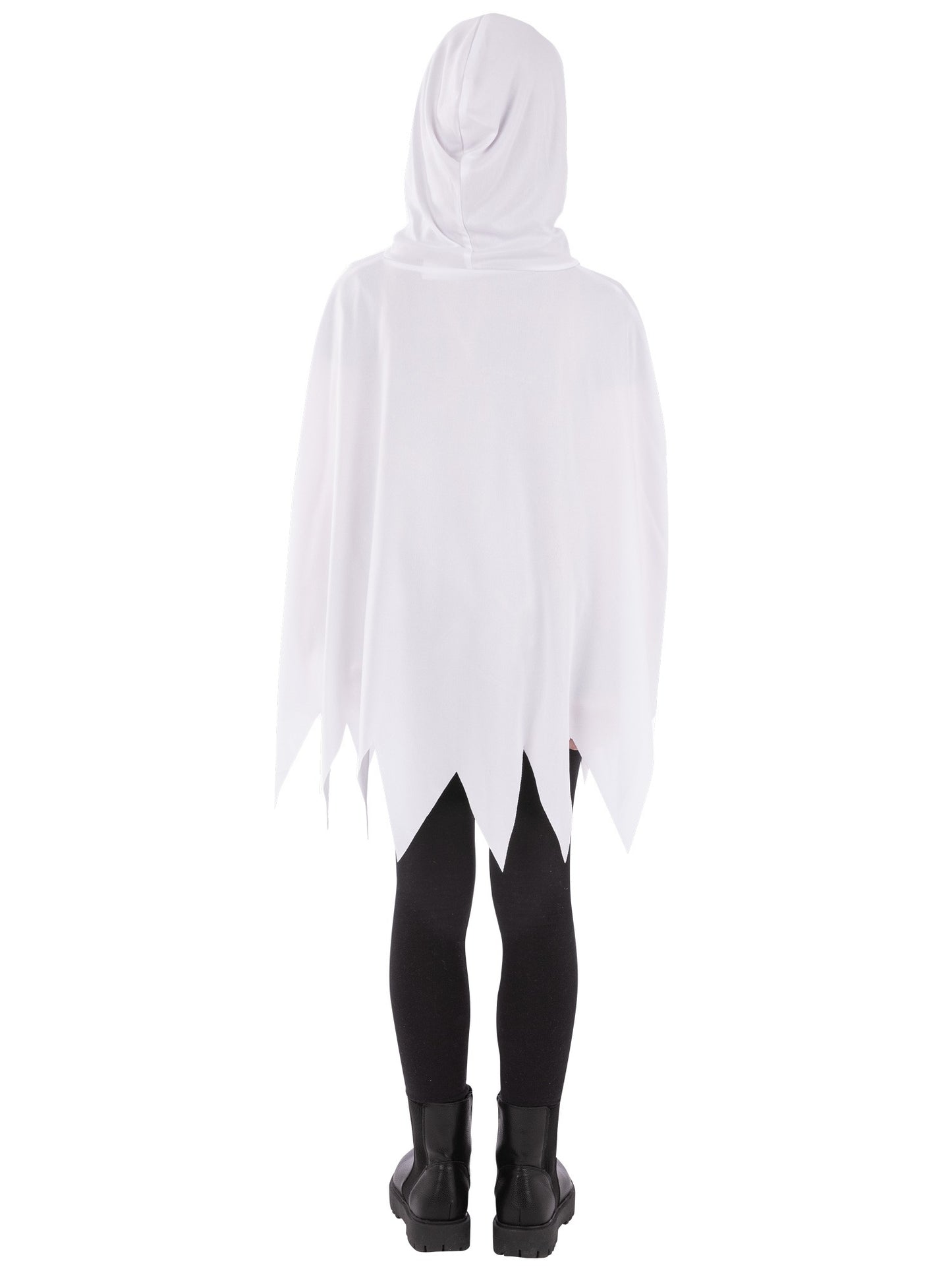 Smiffys Ghost Poncho weiss für Kinder – Detailansicht