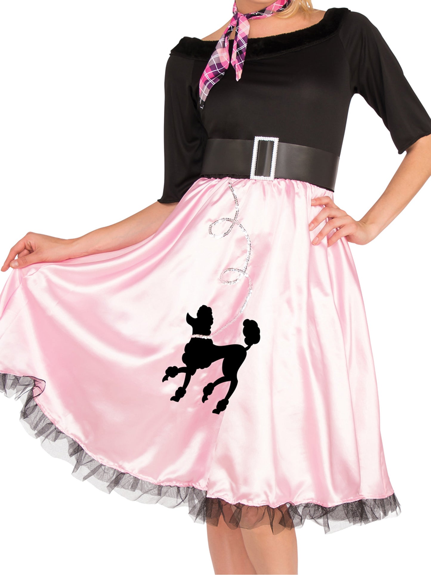 Rubies Sock Hop Sally Kostüm für Damen – 50er-Jahre-Kleid – Detailansicht