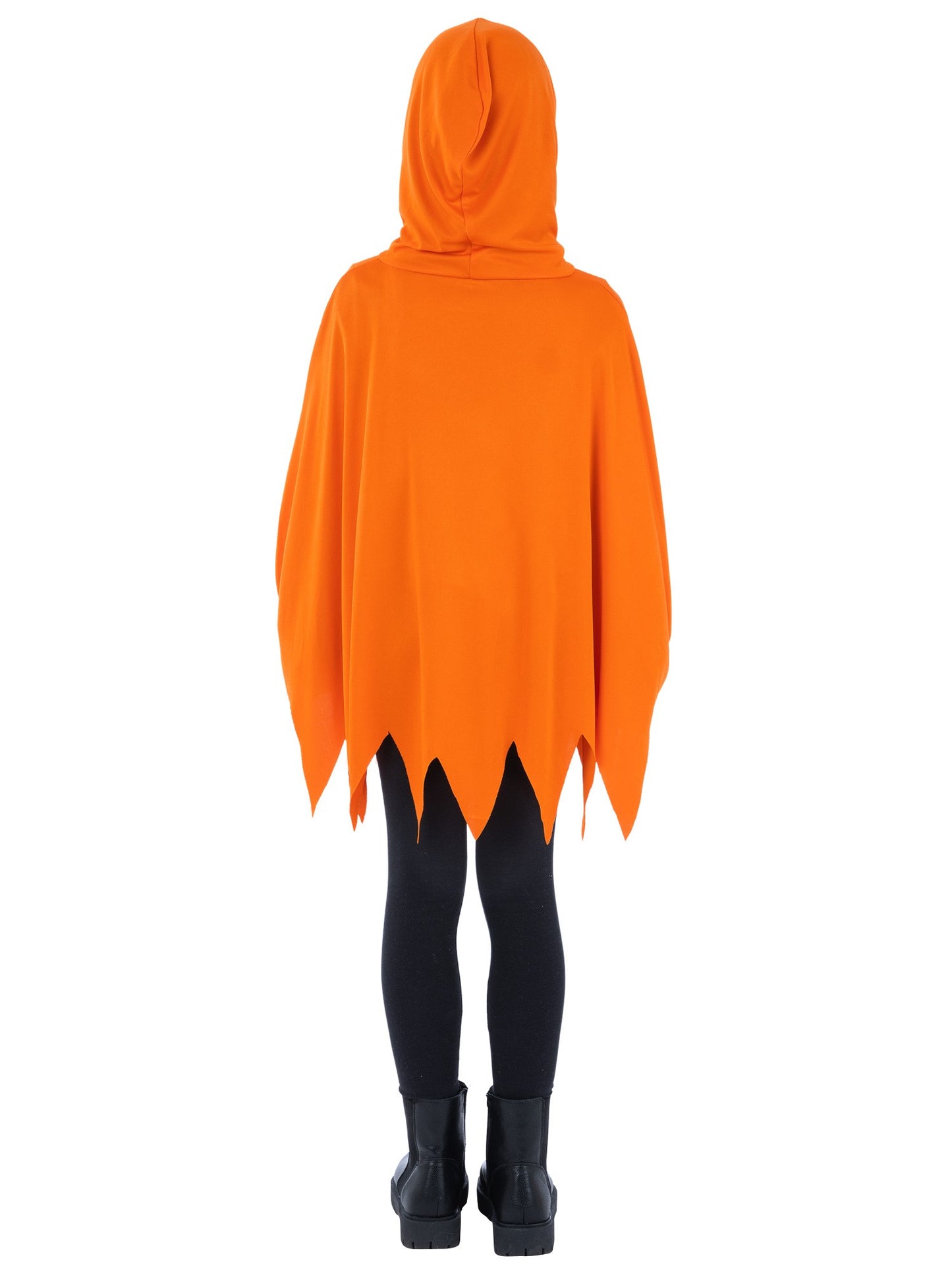 Smiffys Pumpkin Poncho orange Kinderkostüm – Detailansicht