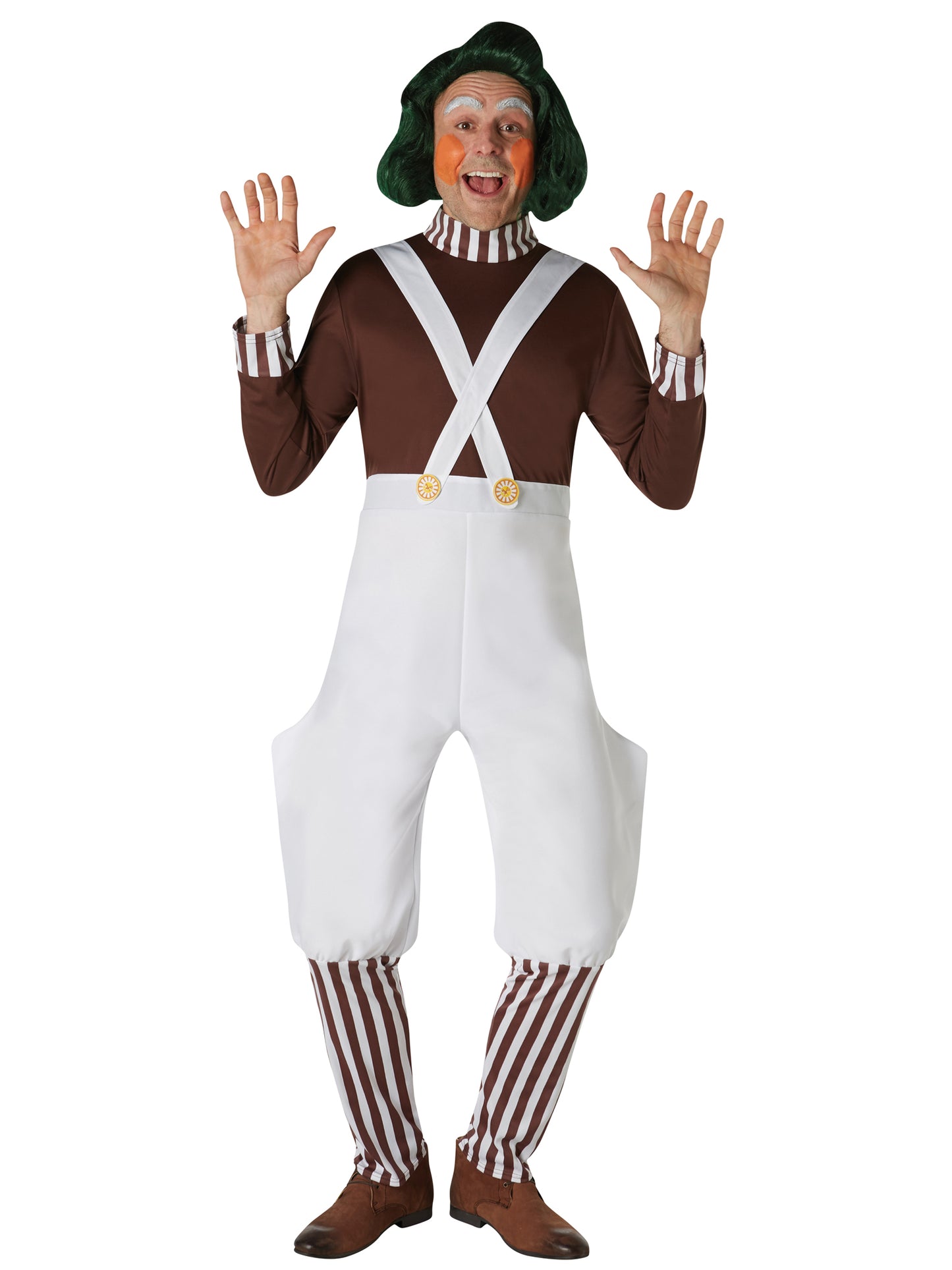 Rubies Oompa-Loompa-Kostüm für Herren – Willy Wonka Overall – Produktansicht