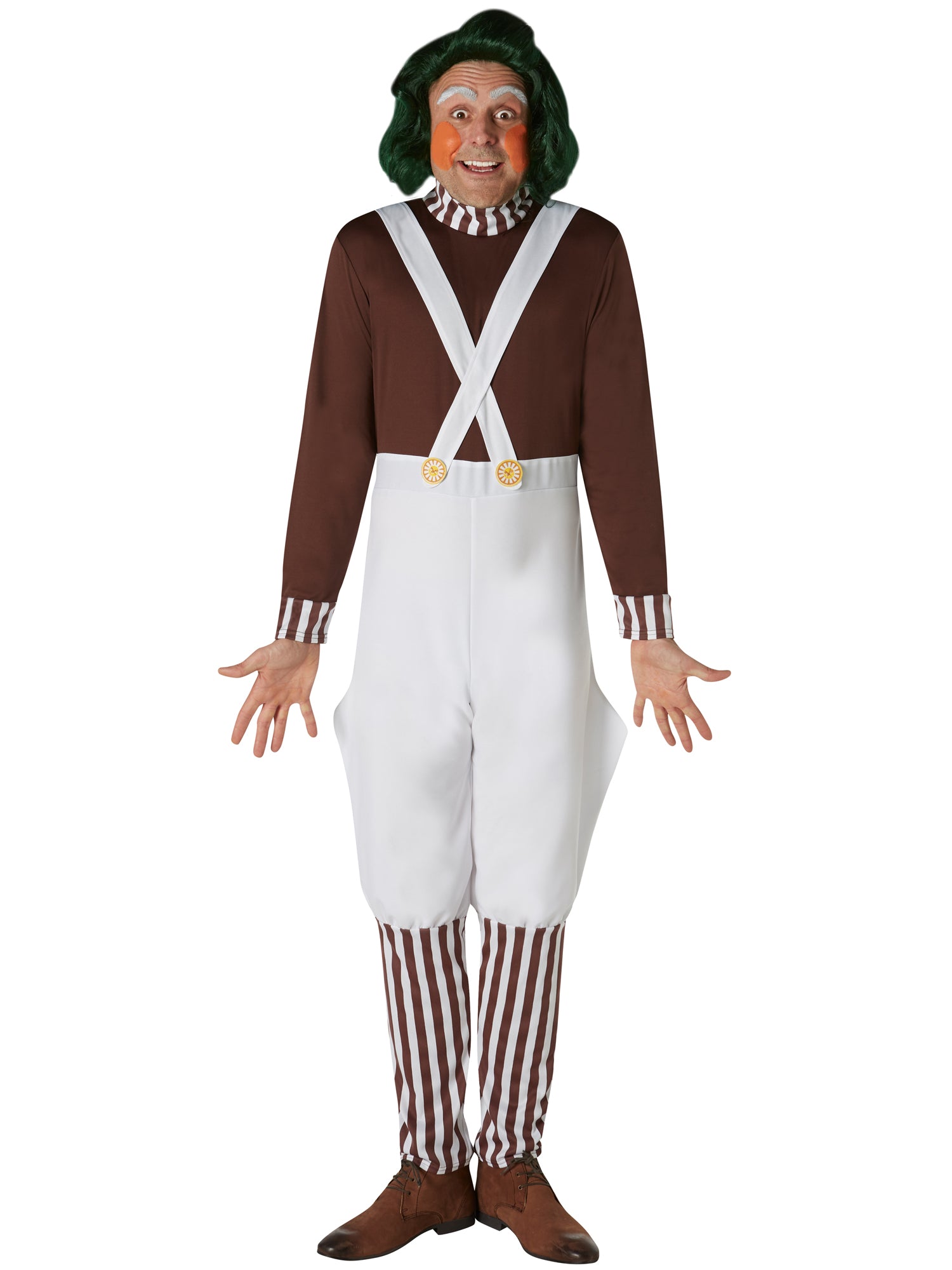 Rubies Oompa-Loompa-Kostüm für Herren – Willy Wonka Overall – Seitenansicht
