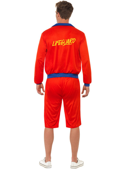Smiffys Lifeguard Costume für Herren mit Jacke und Long Shorts, blau – Detailansicht