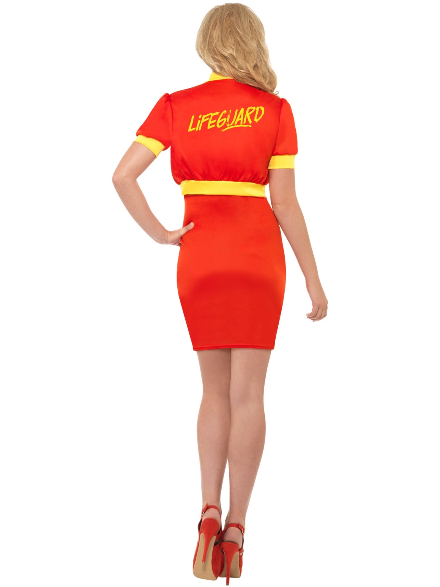 Smiffys LFGUARD Lifeguard-Kostüm für Damen mit Kleid und Jacke – Detailansicht