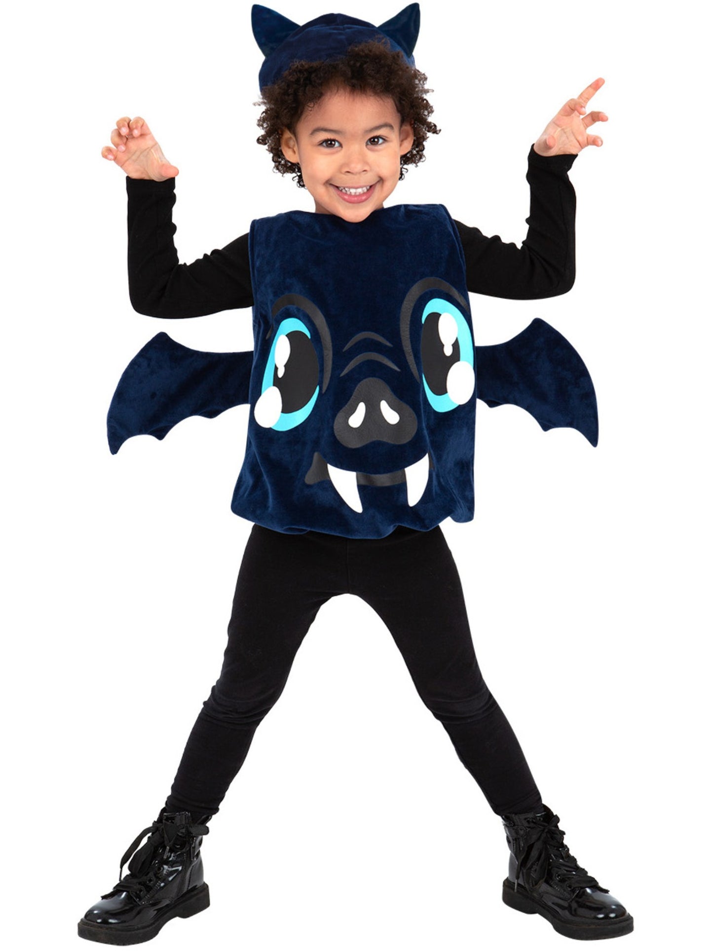 Smiffys Toddler Bat Kostüm für Kleinkinder in Schwarz – Produktansicht