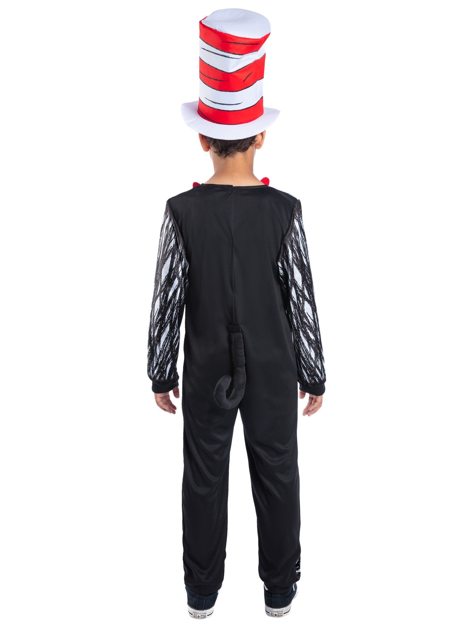 Smiffys Dr. Seuss Cat in the Hat Kostüm für Kinder mit Overall und Hut – Detailansicht