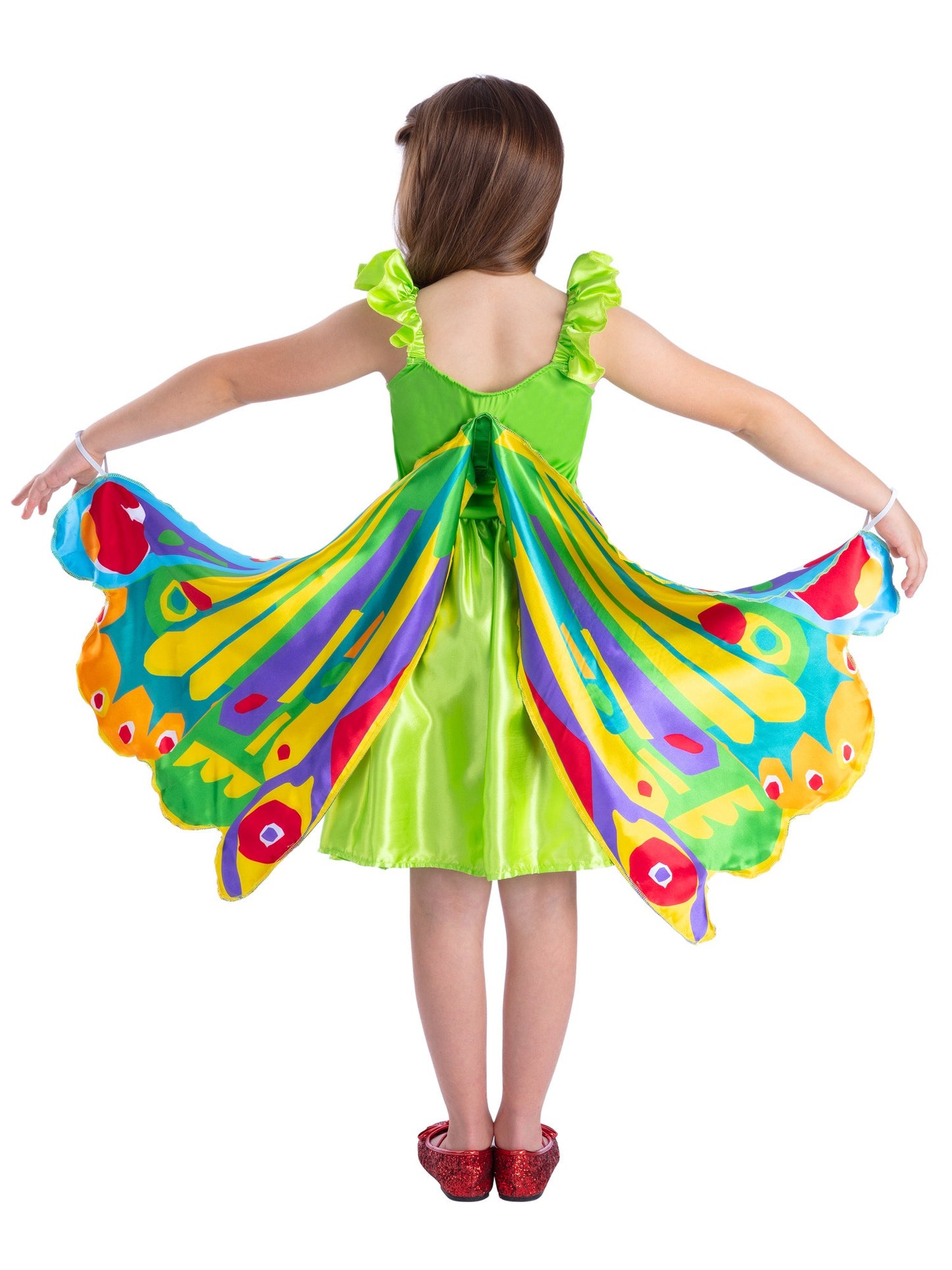 Smiffys The Very Hungry Caterpillar Schmetterlingskostüm für Kinder mit Kleid und Flügeln – Detailansicht
