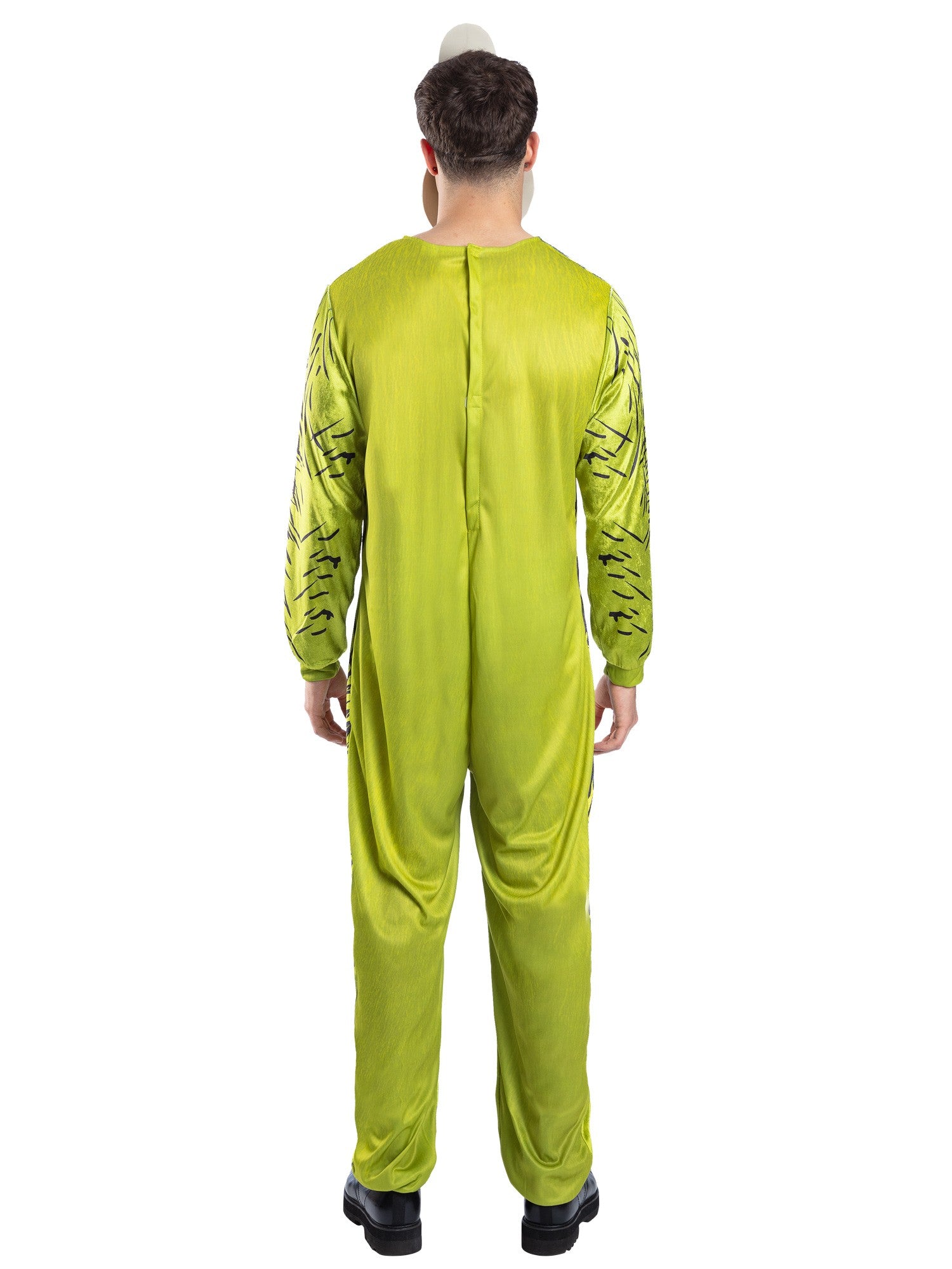 Smiffys Dr. Seuss The Grinch Kostüm für Herren mit Overall und Maske – Detailansicht