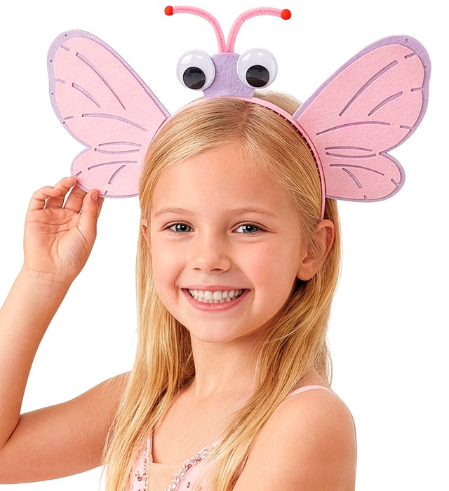 Schmetterling Haarreif mit bunten Schmetterlingsmotiven