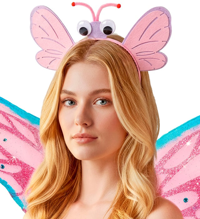 Schmetterling Haarreif mit bunten Schmetterlingsmotiven