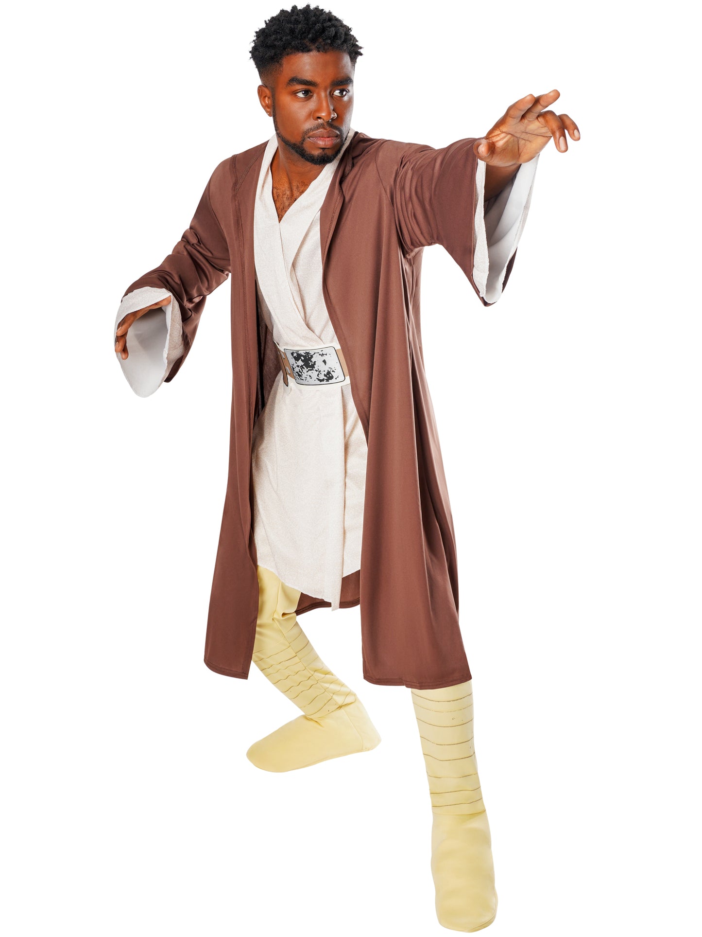 Rubies Jedi-Robe mit Kapuze für Erwachsene – Star-Wars-Kostüm – Seitenansicht