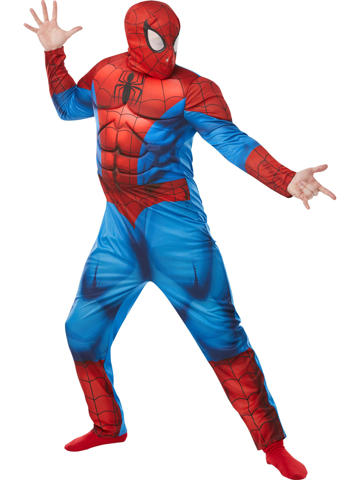 Rubies Dlx. Spiderman - Mens Kostüm für Erwachsene für Herren