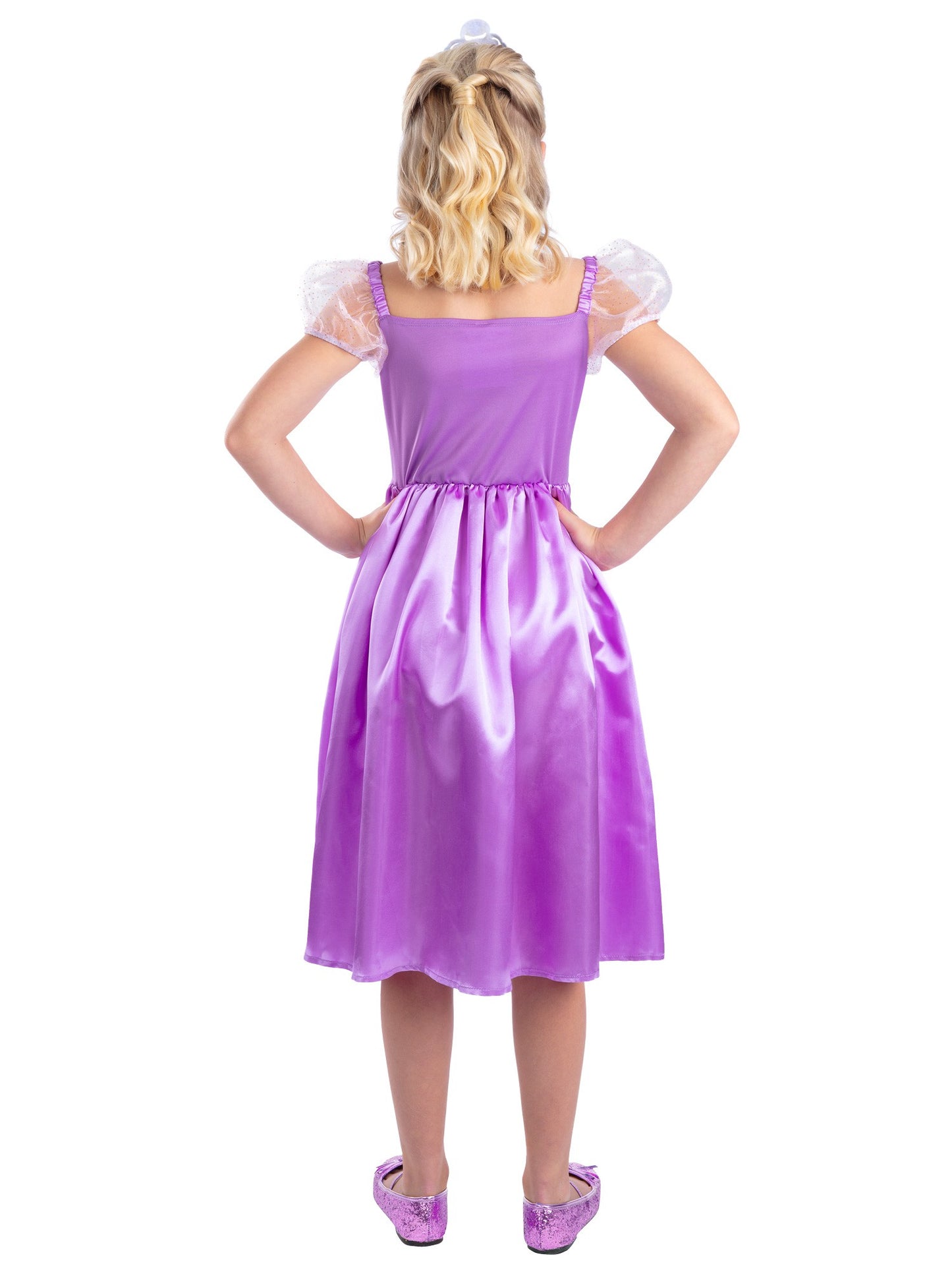 Smiffys Prinzessinnenkostüm für Mädchen mit Kleid und Tiara – Detailansicht