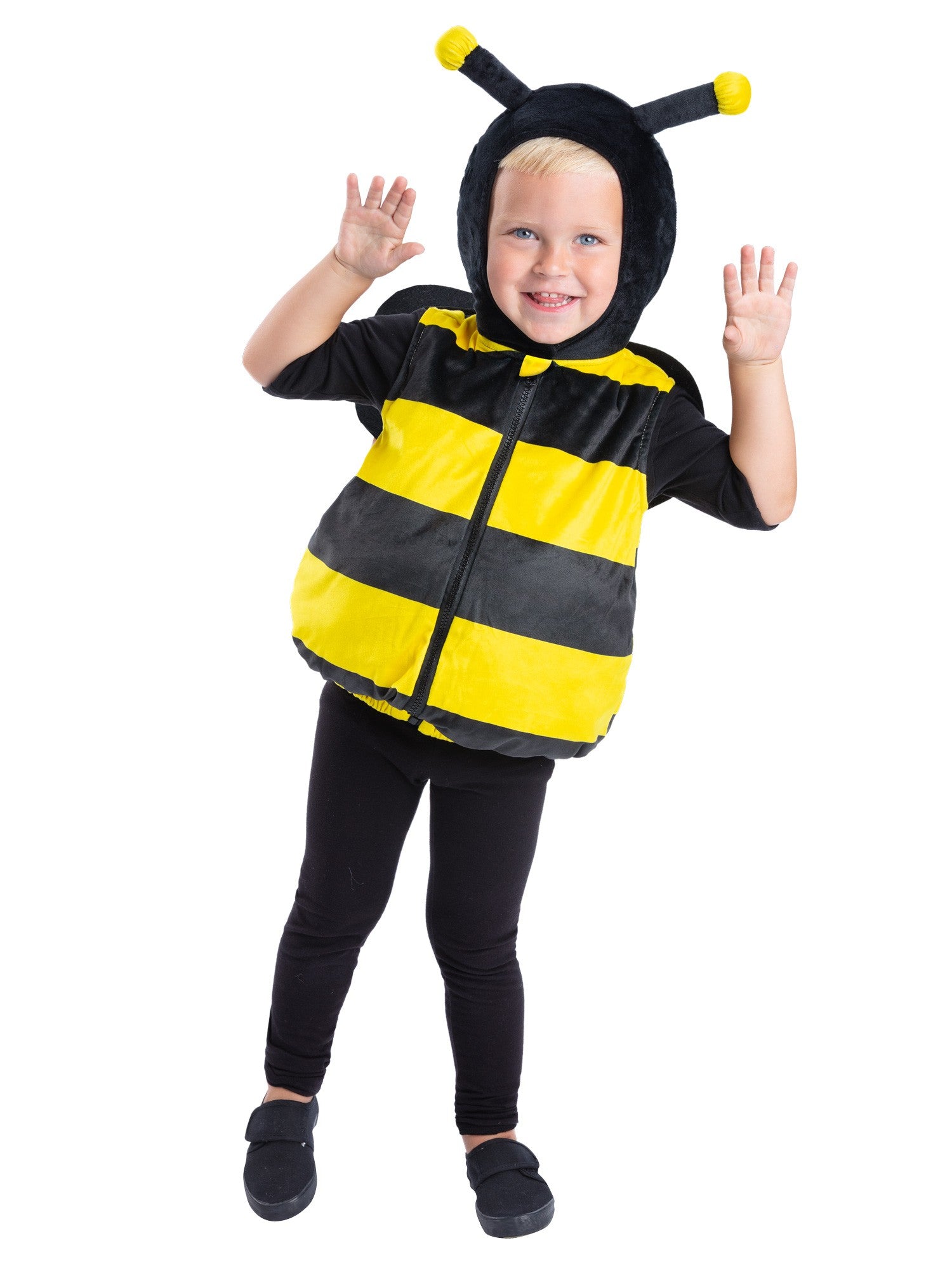 Smiffys Bumblebee Costume Bienenkostüm für Kinder mit Flügeln und Kapuze – Produktansicht