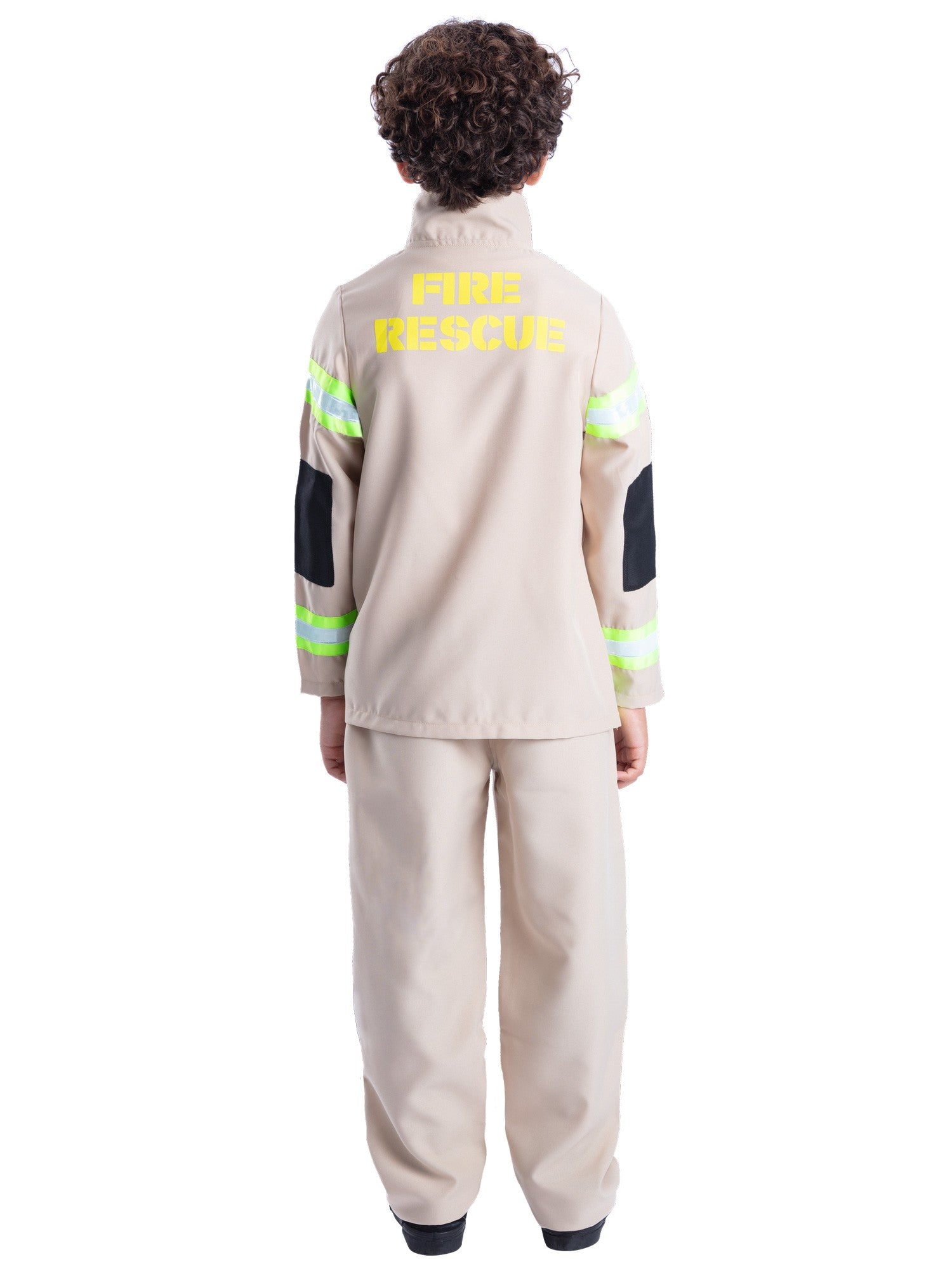 Smiffys Feuerwehrkostüm für Kinder mit Oberteil und Hose – Detailansicht