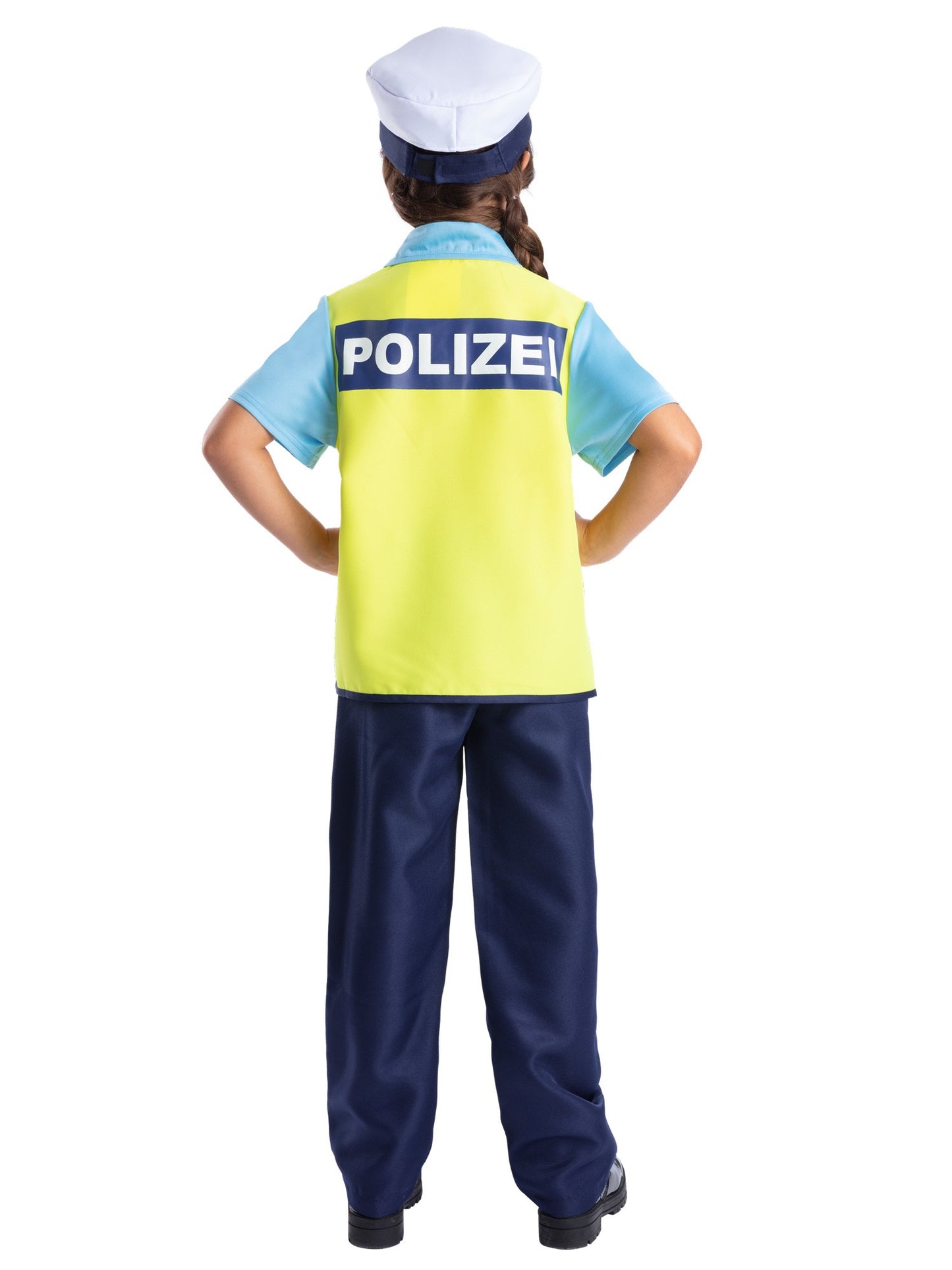 Smiffys ROLE PLAY German Polizei Kit, with Top,Mock Vest,Hat&5 Piece CS für Unisex