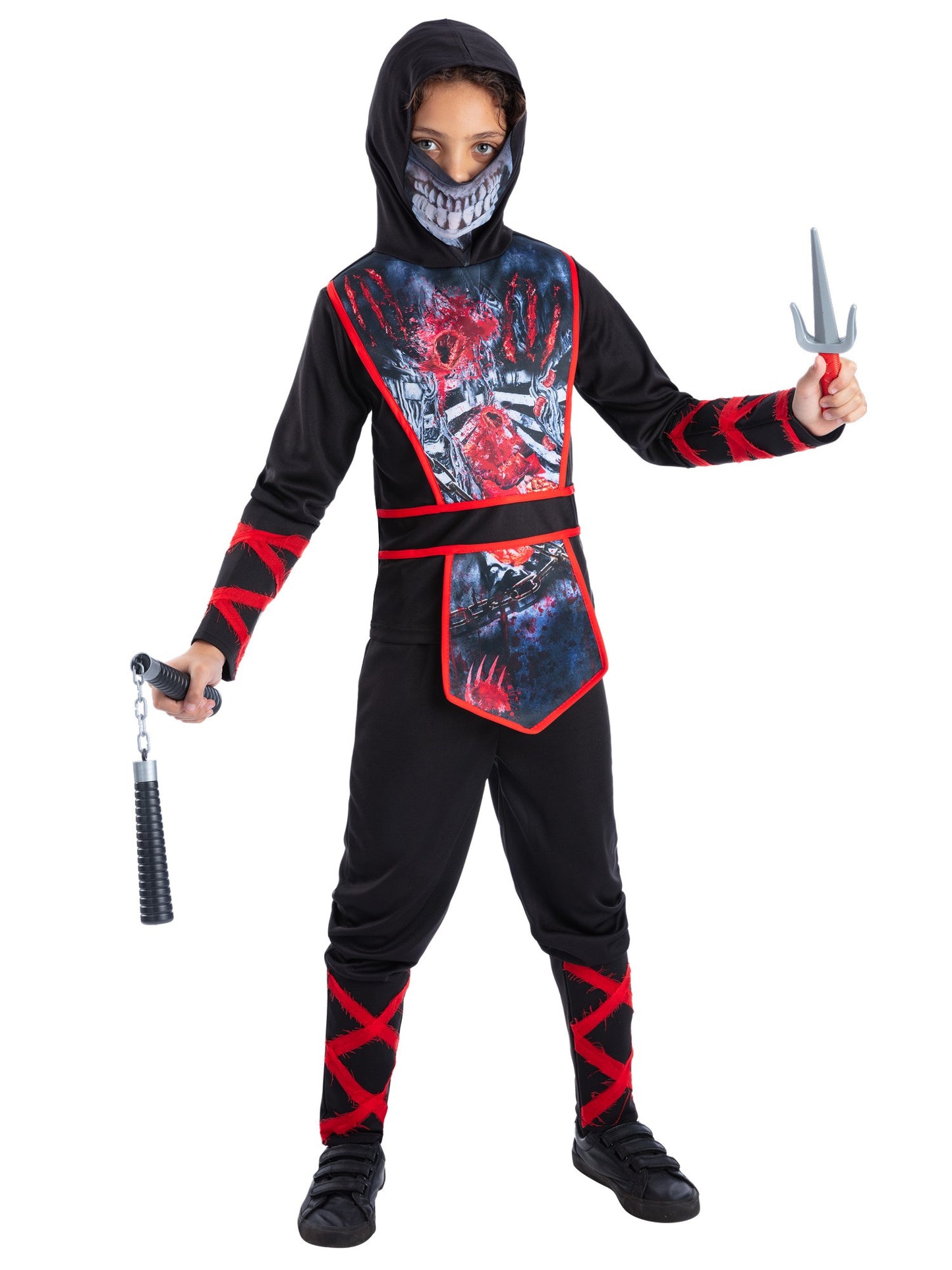 Smiffys Zombie Ninja Costume CS für Jungen