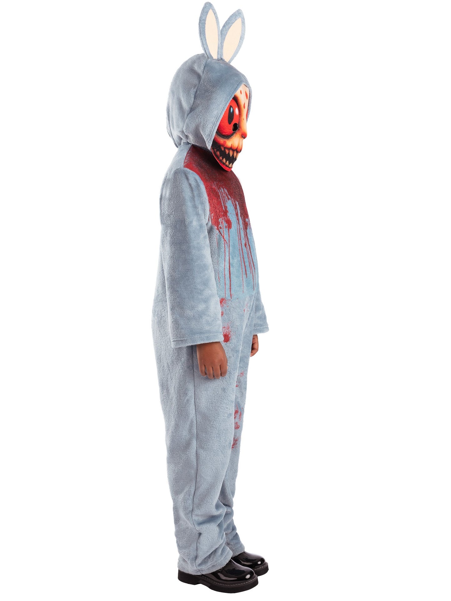 Smiffys Horror La Boo Kostüm für Kinder mit Kapuze und Maske – Seitenansicht