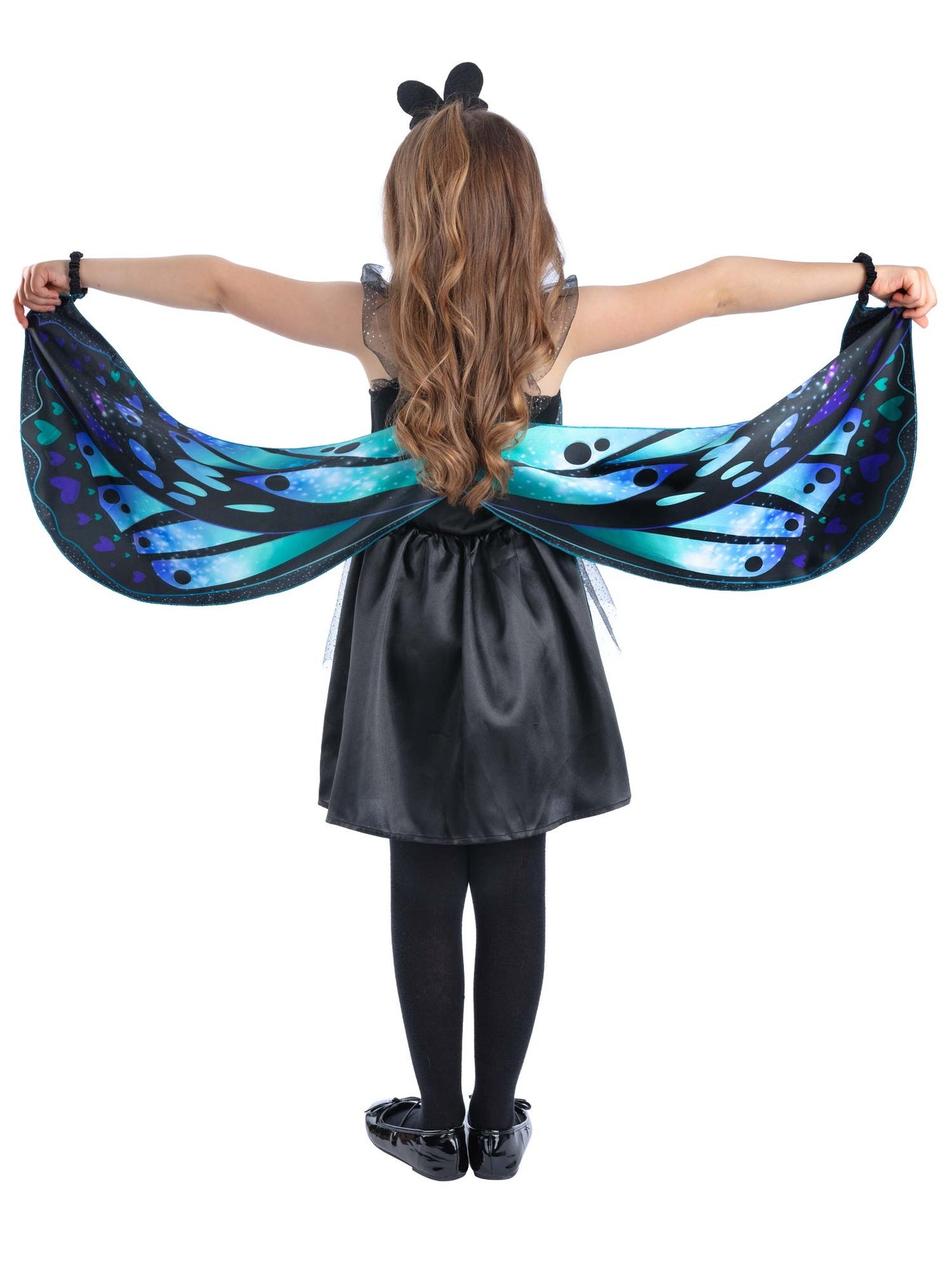 Smiffys ANIMAL Dark Butterfly Costume CS für Mädchen – Detailansicht
