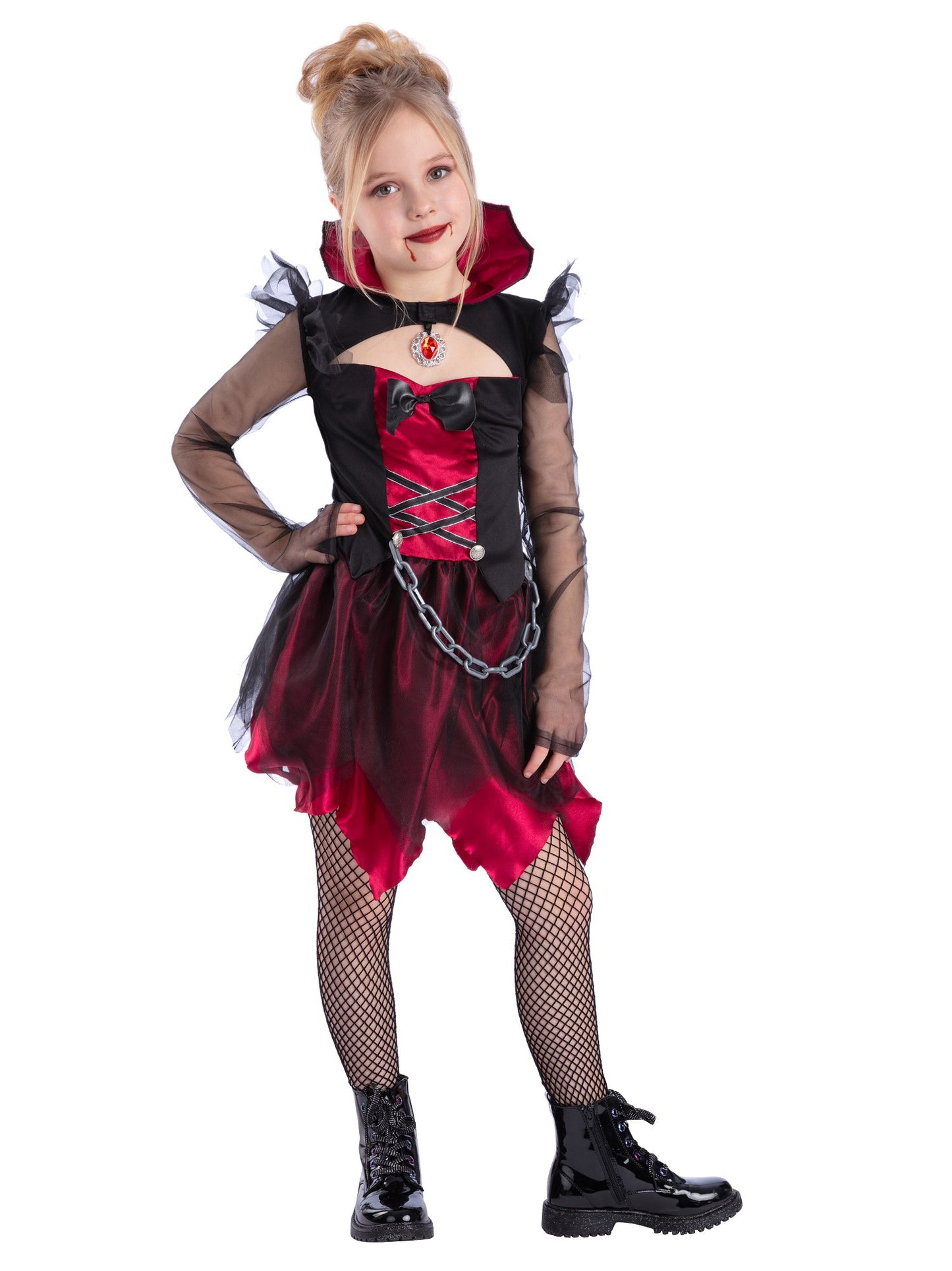 Smiffys Grunge Vampire Costume CS für Mädchen