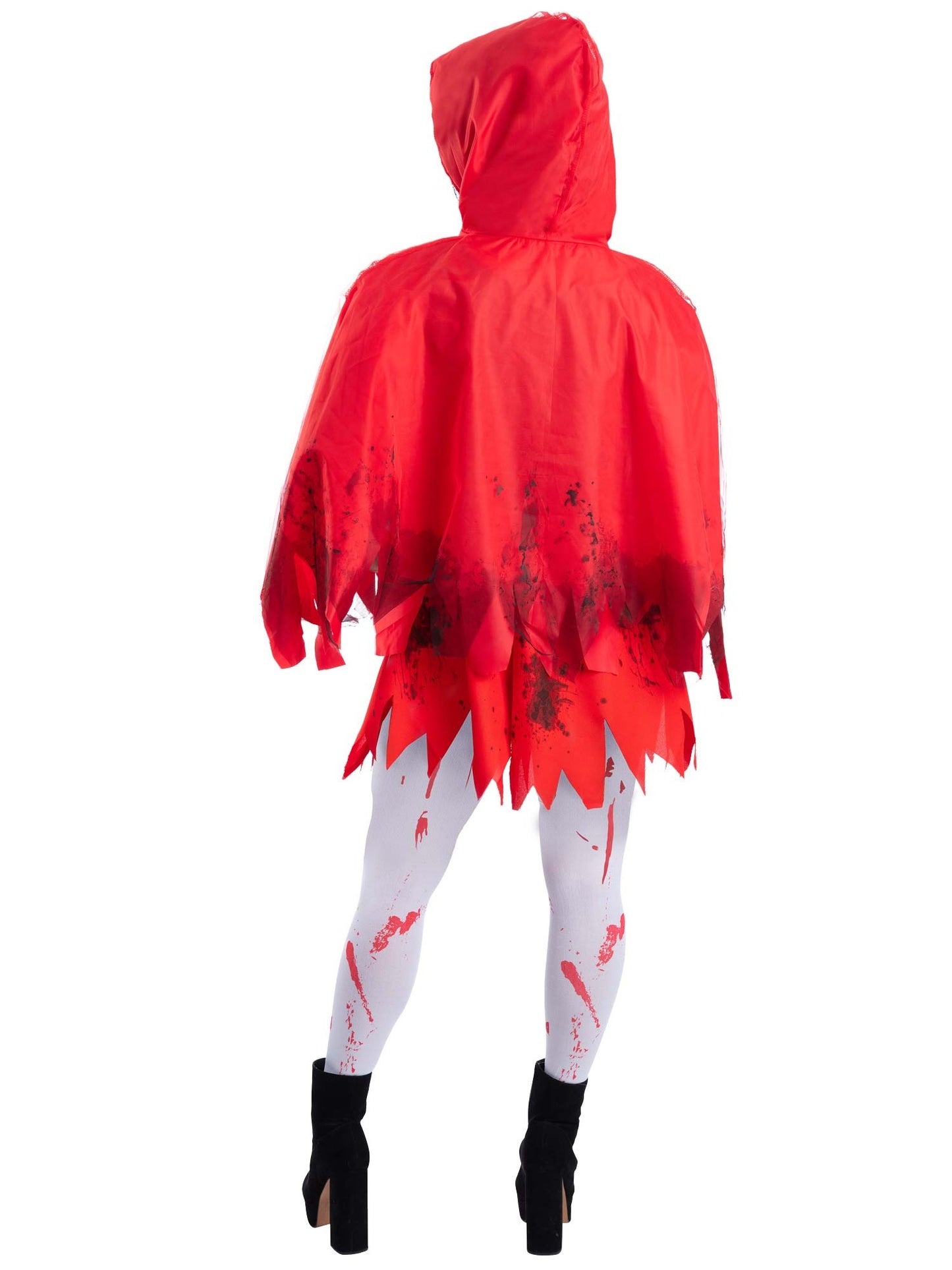 Smiffys Zombie Red Riding Hood Kostüm für Damen mit Kleid und Umhang – Detailansicht