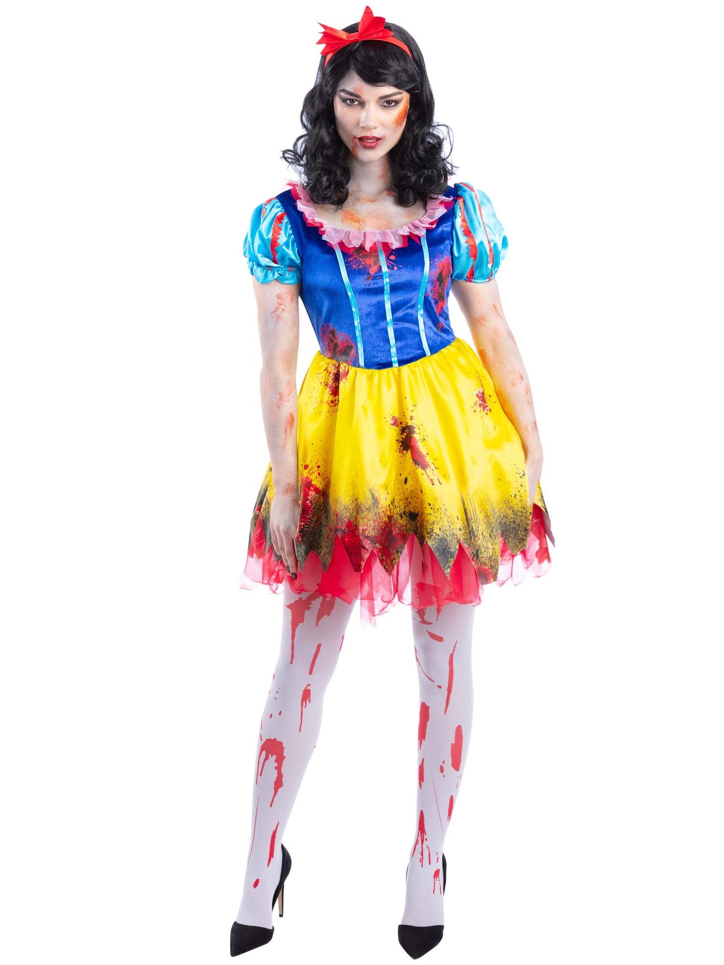 Smiffys Zombie-Apple-Princess-Kostüm für Damen mit Kleid und Headband – Produktansicht