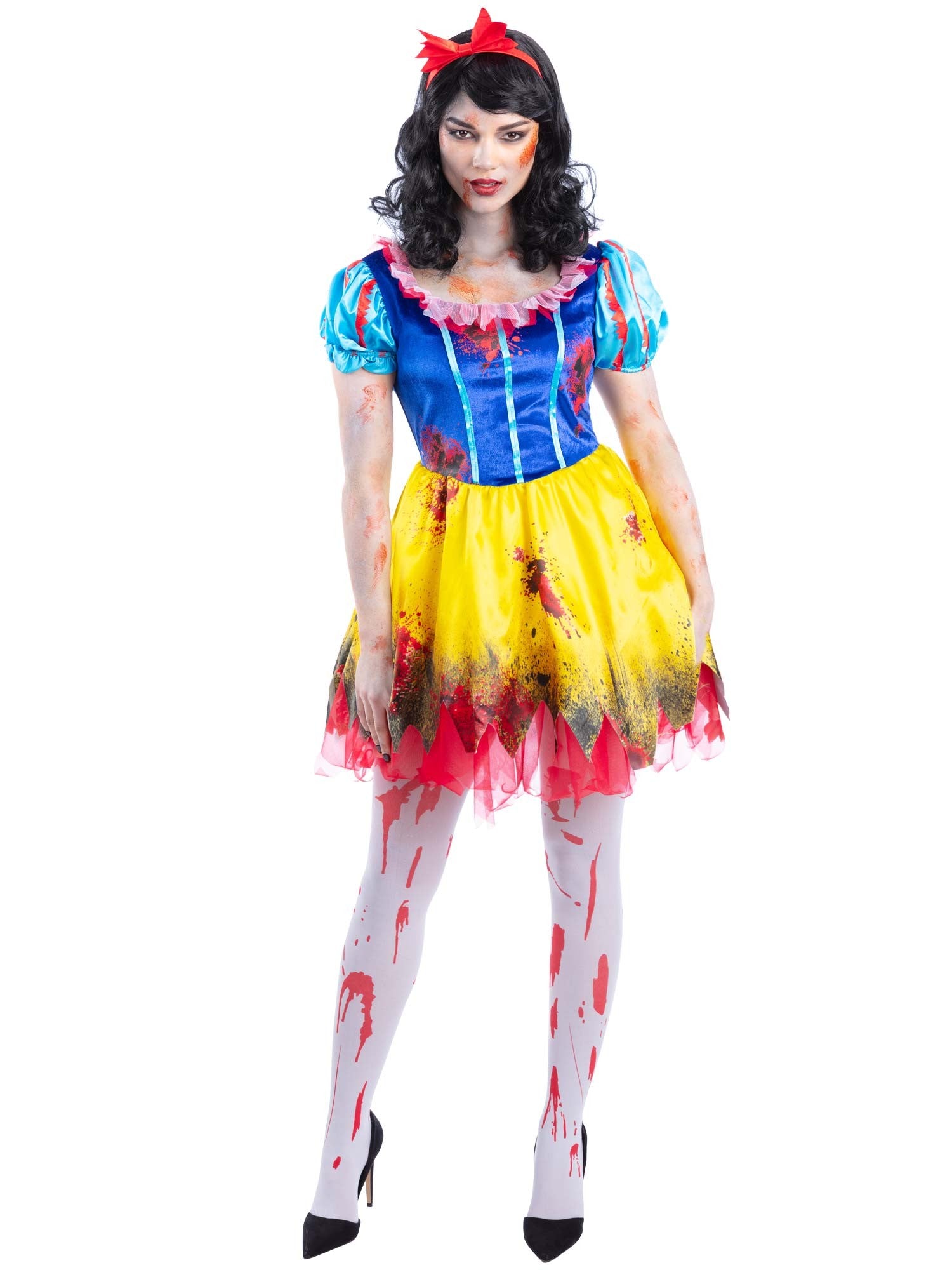 Smiffys Zombie-Apple-Princess-Kostüm für Damen mit Kleid und Headband – Produktansicht