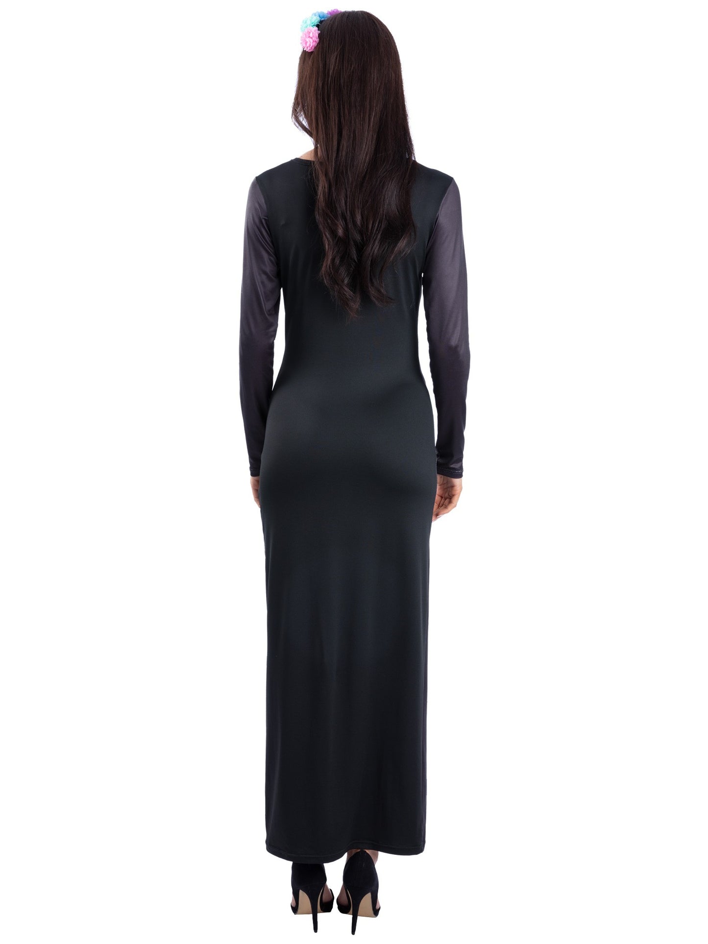 Smiffys Sugar Bones Skeleton Kostüm für Damen mit Kleid und Stirnband – Detailansicht