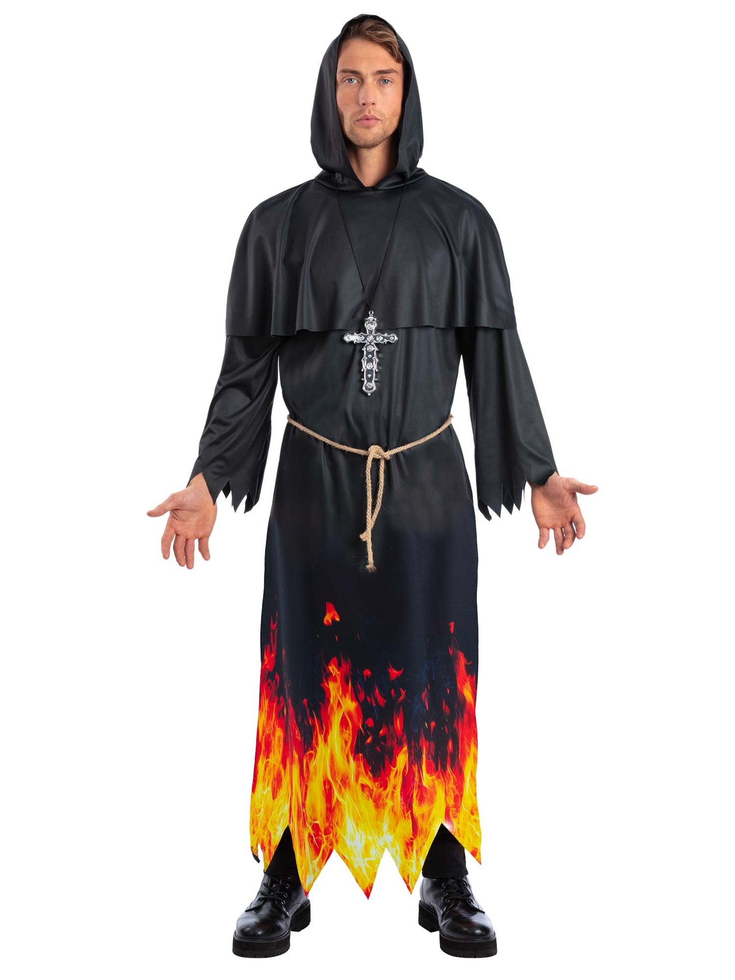 Smiffys ZOMBIE Burning Priest Costume CS für Herren