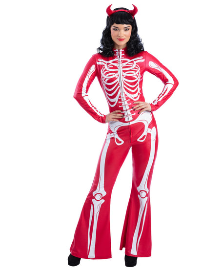 Smiffys Fever Devil Skeleton Costume CS für Damen