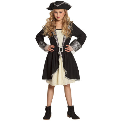Boland Piratin Tracy Kinderkostüm Schwarz Polyester für 4-12 Jahre