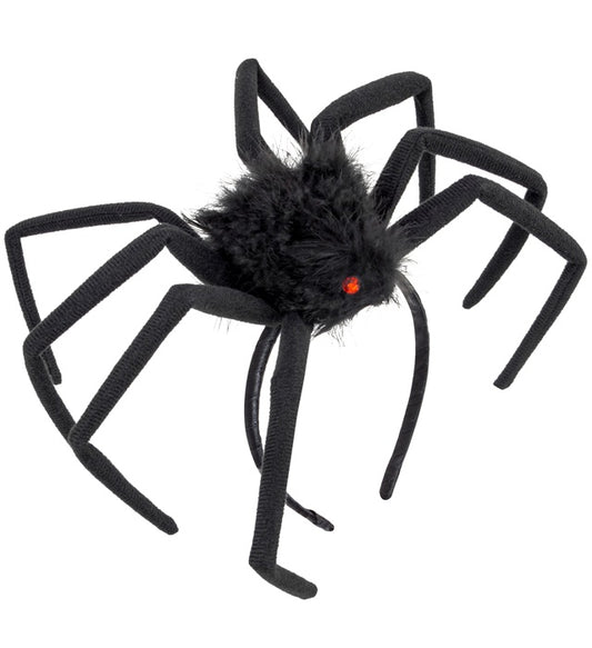 Modellierbare haarige Spinnen-Kopfbedeckung mit 50 cm Länge für Fasnacht und Halloween