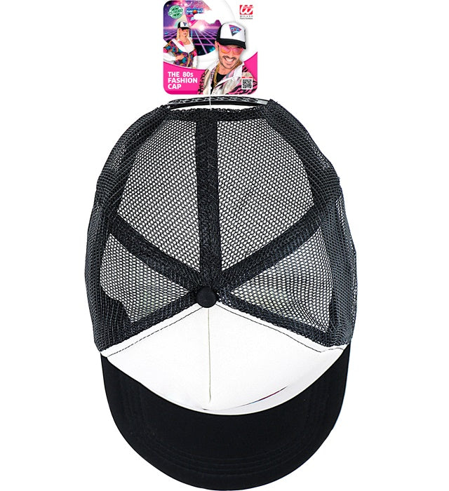 80er Jahre Basecap in knalligem Design als Fasnachts- und Mottoparty Accessoire