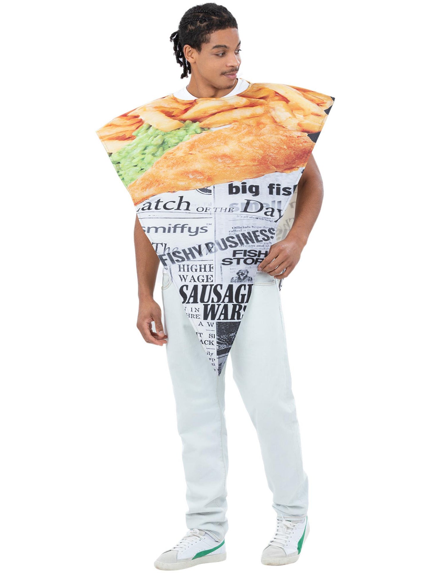 Smiffys FOOD Fish & Chips Costume CS für Unisex