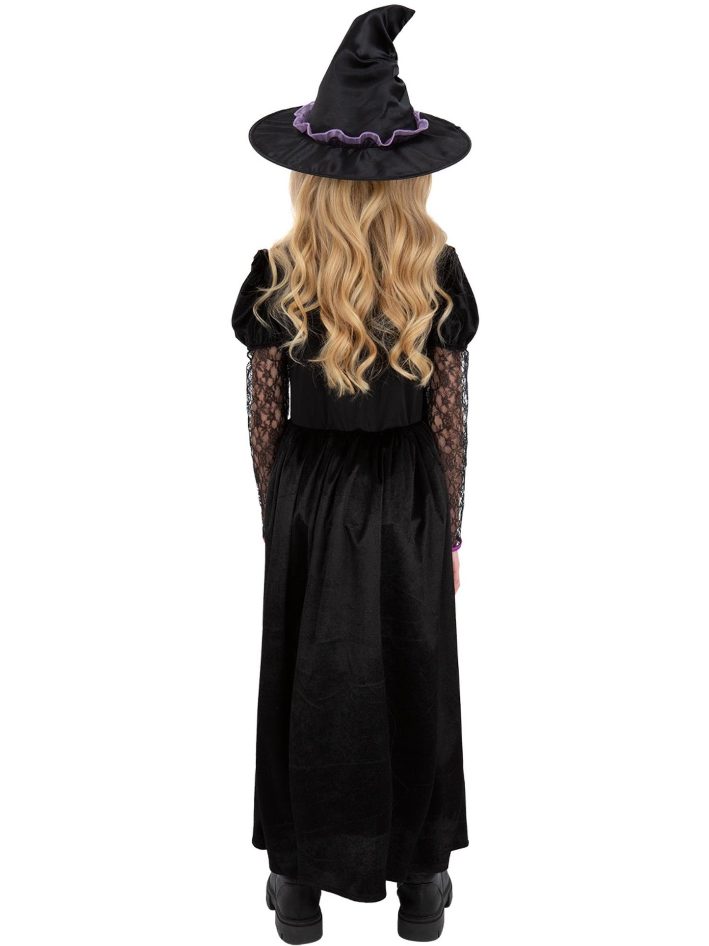 Smiffys Witch from the West Kostüm für Mädchen mit Kleid und Hut – Detailansicht