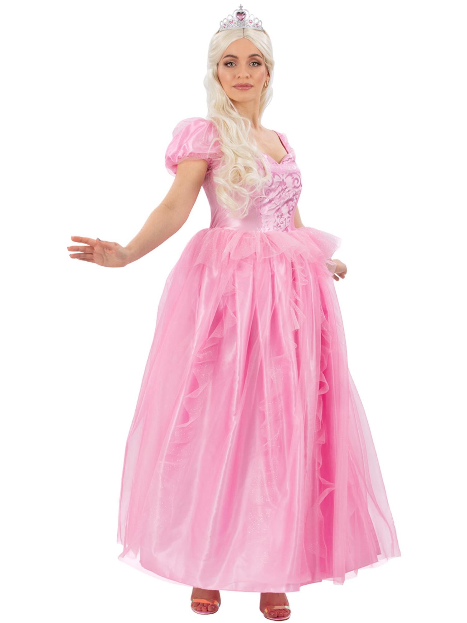 Smiffys Good Witch Fairy Kostüm für Damen in Pink mit Kleid und Tiara