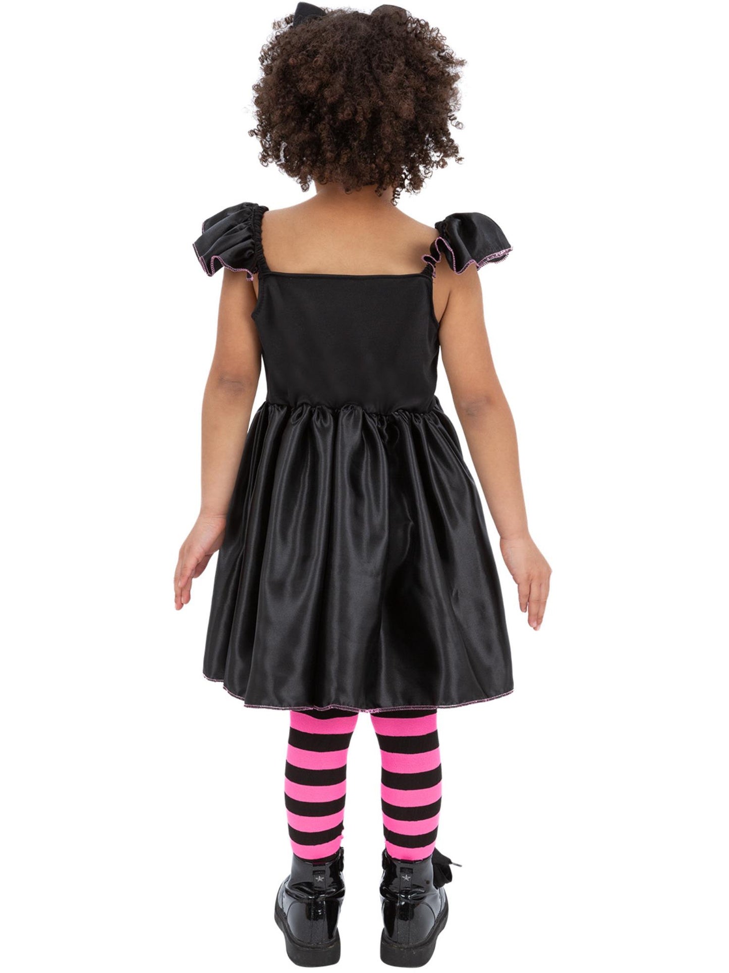 Smiffys Katzenkostüm für Mädchen mit Kleid und Haarreif – Detailansicht