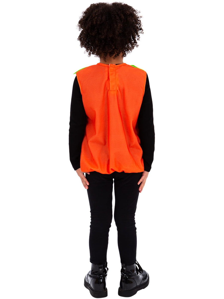 Smiffys Pumpkin Kostüm für Kinder, orangefarbenes Tabard – Detailansicht