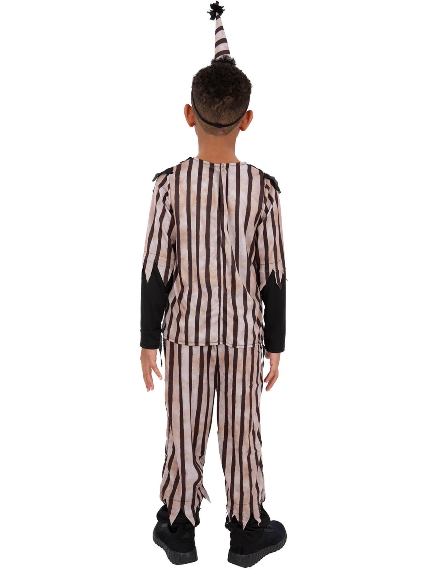 Smiffys Dark Vintage Clown Kostüm für Jungen in Schwarz – Detailansicht