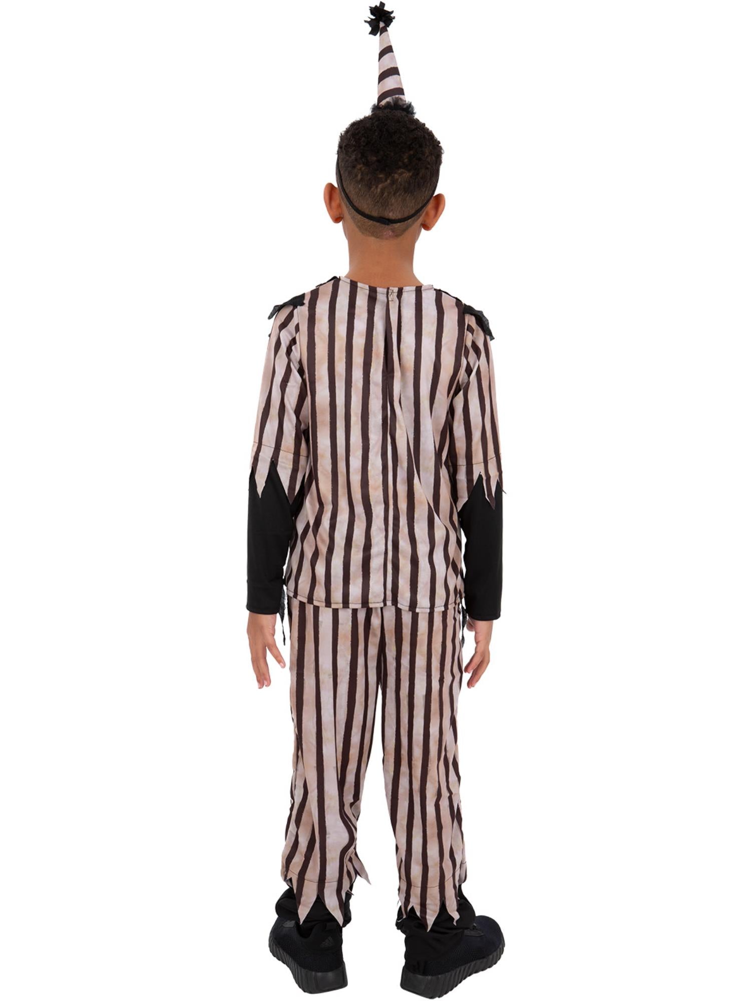 Smiffys Dark Vintage Clown Kostüm für Jungen in Schwarz – Detailansicht