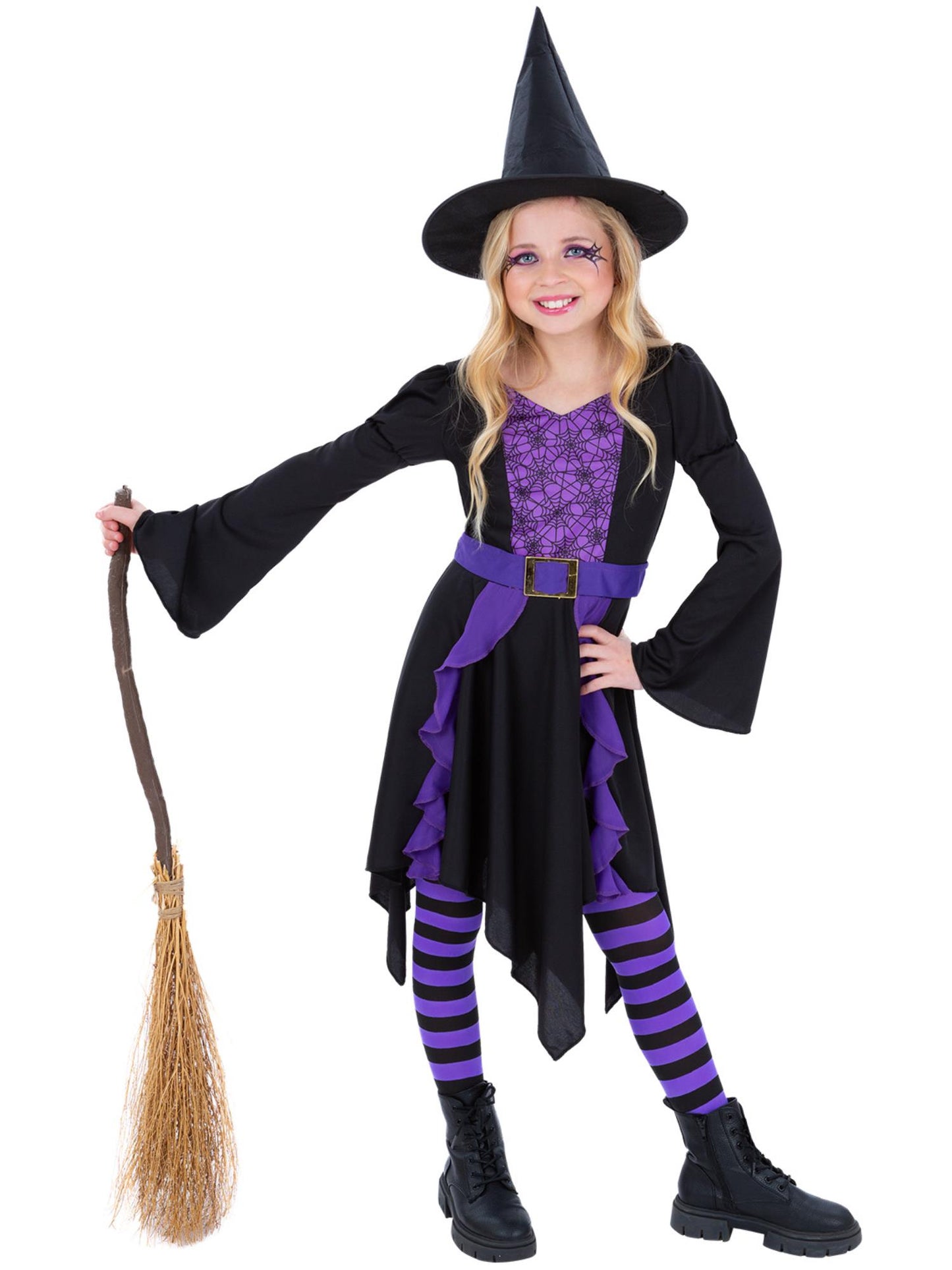 Smiffys Practical Spell Witch Costume, Girls CS für Mädchen