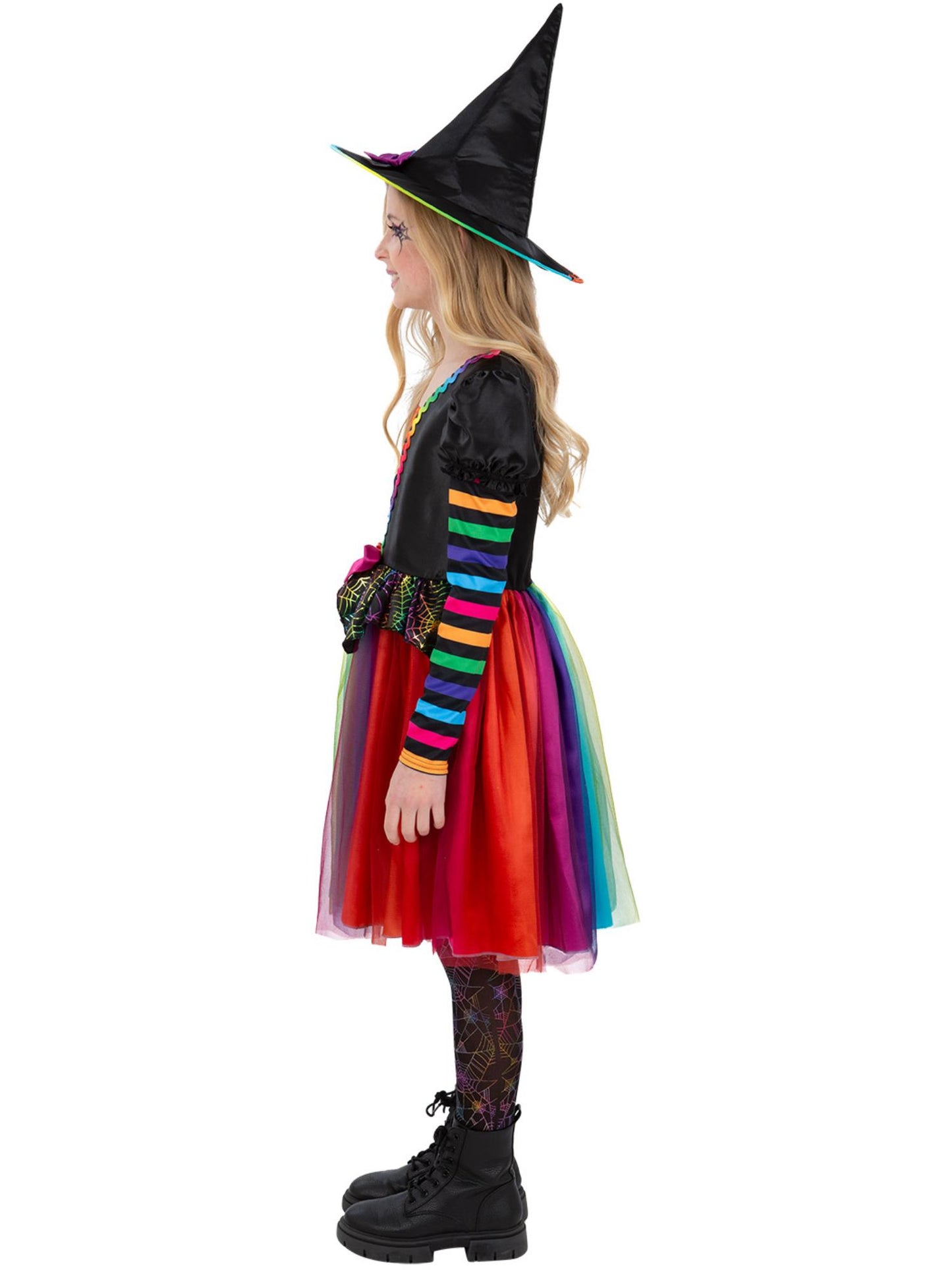 Smiffys Rainbow Witch Costume Hexenkostüm für Mädchen – Seitenansicht