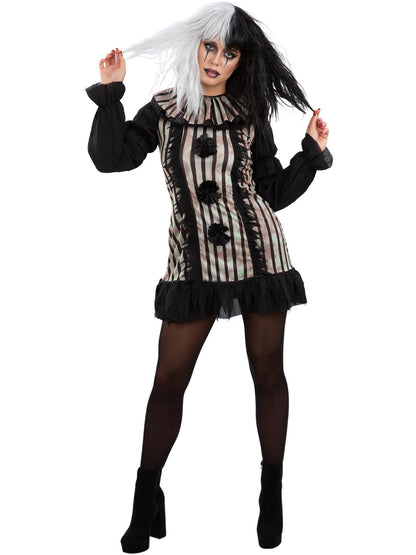 Smiffys Dark Vintage Clown Costume CS für Damen