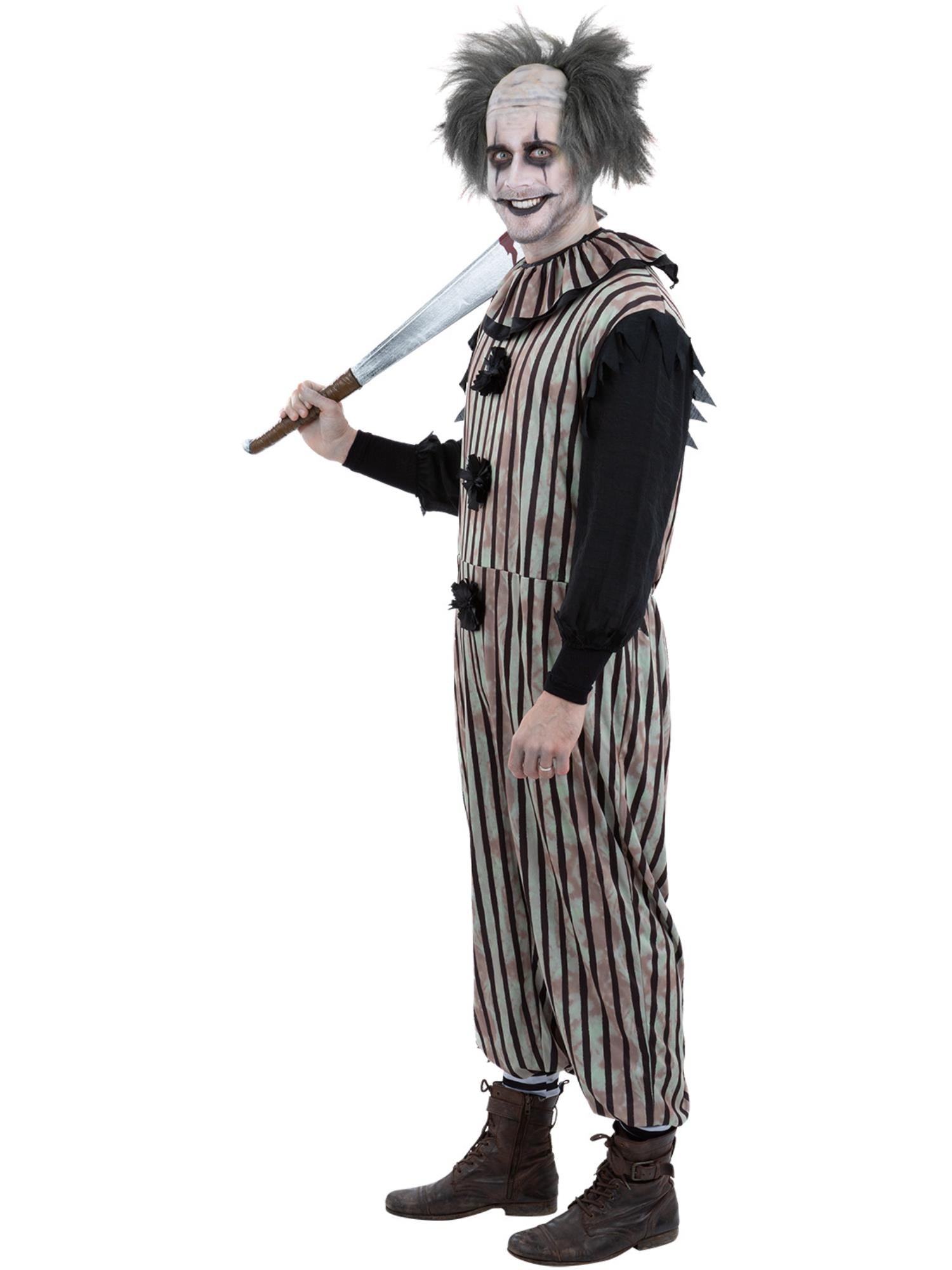 Smiffys Dark Vintage Clown Kostüm für Herren in Schwarz – Seitenansicht