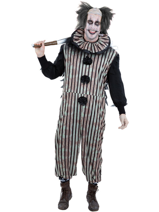 Smiffys Dark Vintage Clown Kostüm für Herren in Schwarz – Produktansicht