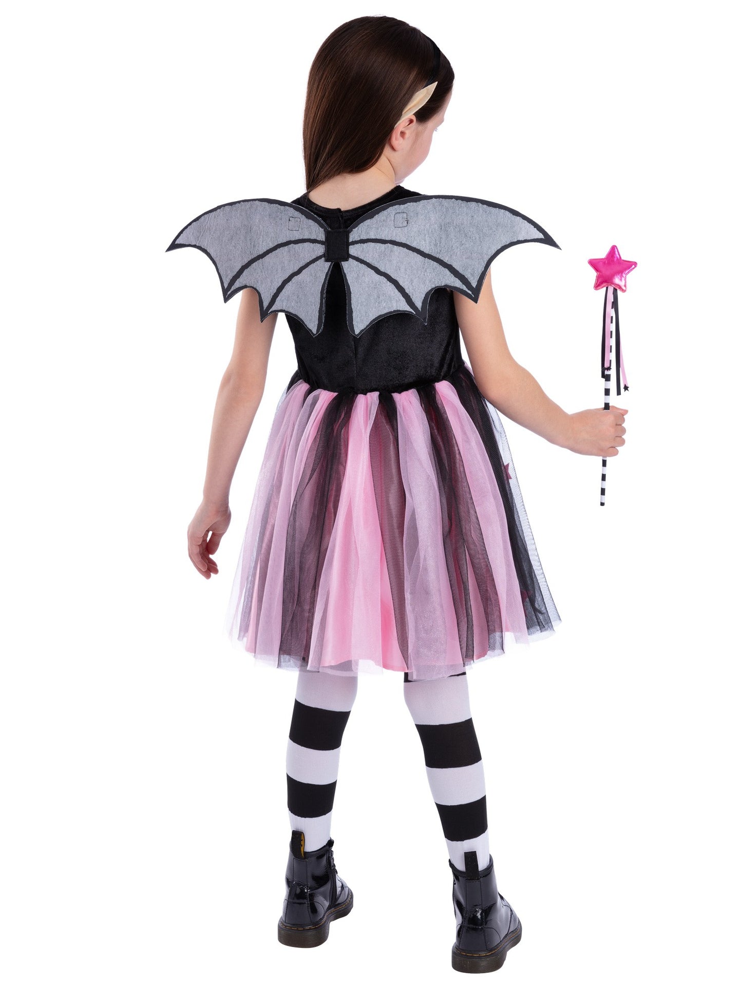Smiffys Isadora Moon Tutu-Kostüm für Mädchen mit Flügeln und Zubehör – Detailansicht