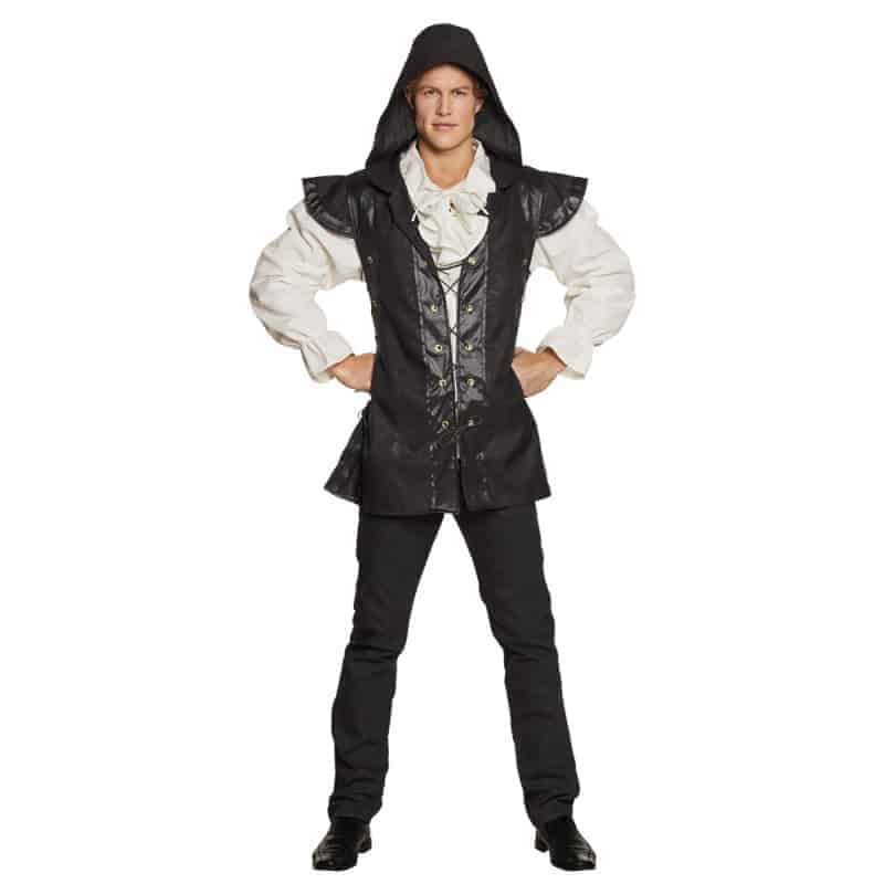 Boland Robin Hood Kostüm Polyester Weste mit Kapuze Unisex Grösse 50/52 oder 54/56