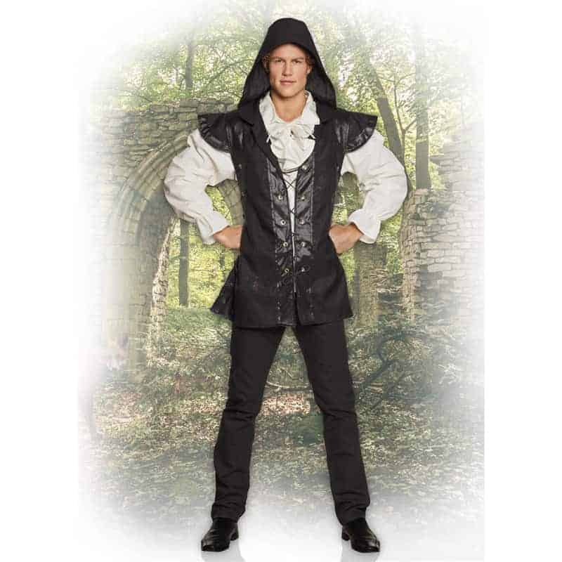 Boland Robin Hood Kostüm Polyester Weste mit Kapuze Unisex Grösse 50/52 oder 54/56