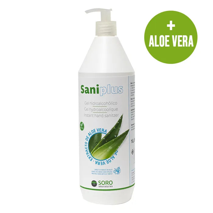 SANIPLUS SANIPLUS Hydroalkoholisches Handdesinfektionsgel mit Aloe Vera 1 Liter Kosmetik
